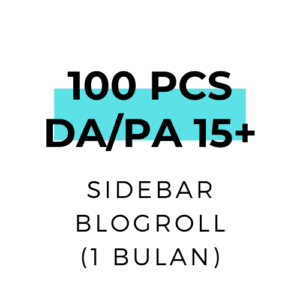 100 PCS sidebar blogroll 1 bulan