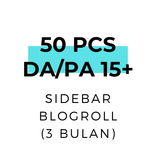 50 PCS sidebar blogroll 3 bulan