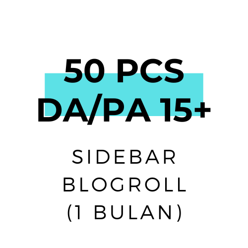 50 PCS sidebar blogroll 1 bulan