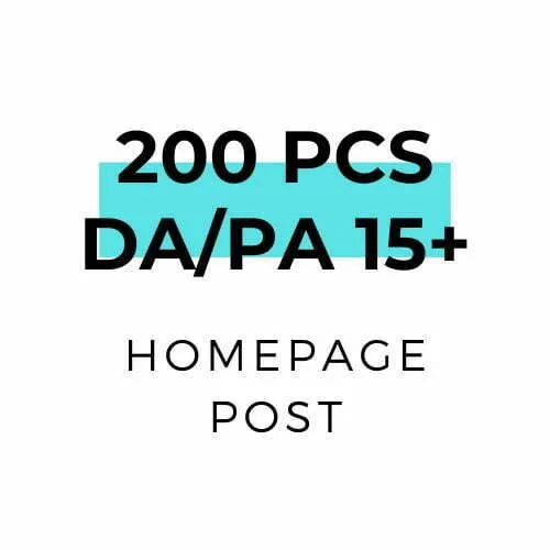 200 pcs homepage post