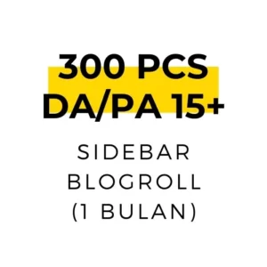 300 PCS sidebar blogroll 1 bulan