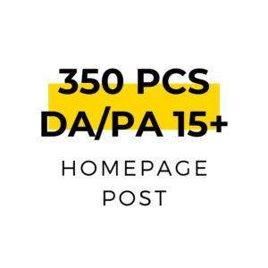 350 pcs homepage post