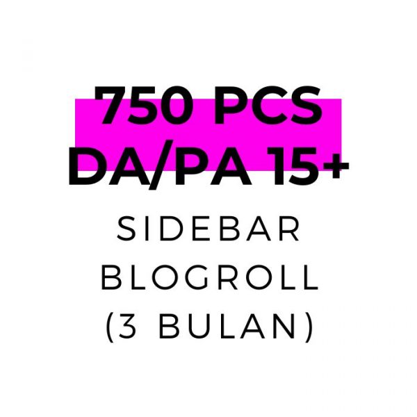 750 PBN Sidebar Blogroll (3 Bulan)