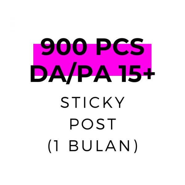 900 PBN Sticky Homepage Post (1 Bulan)