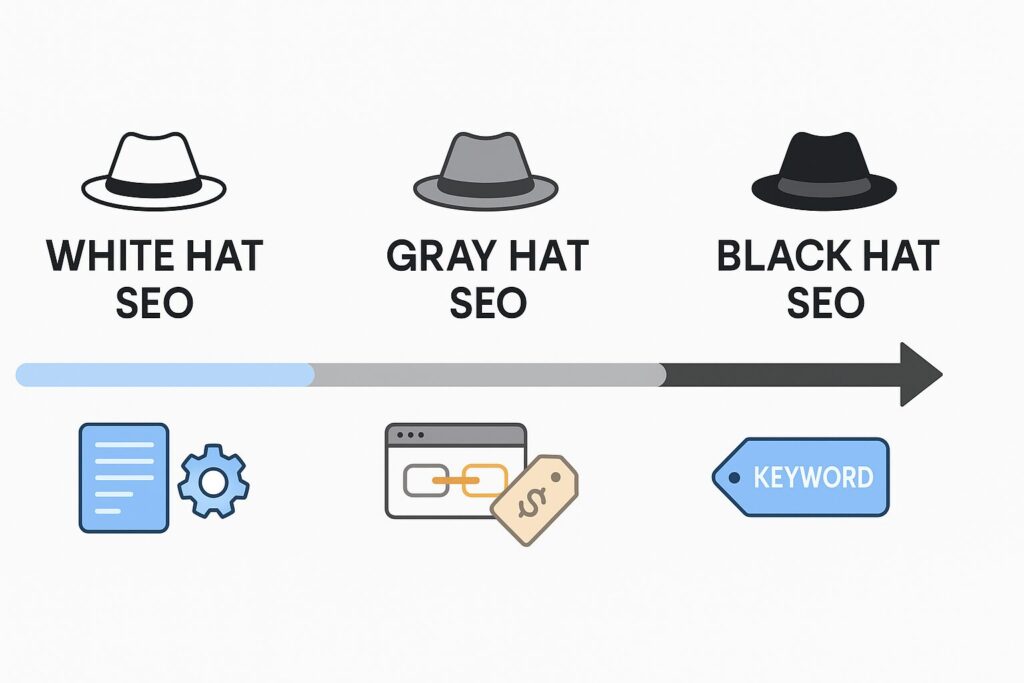 blackhat vs white hat vs gray hat seo 1 blackhat vs white hat vs gray hat seo